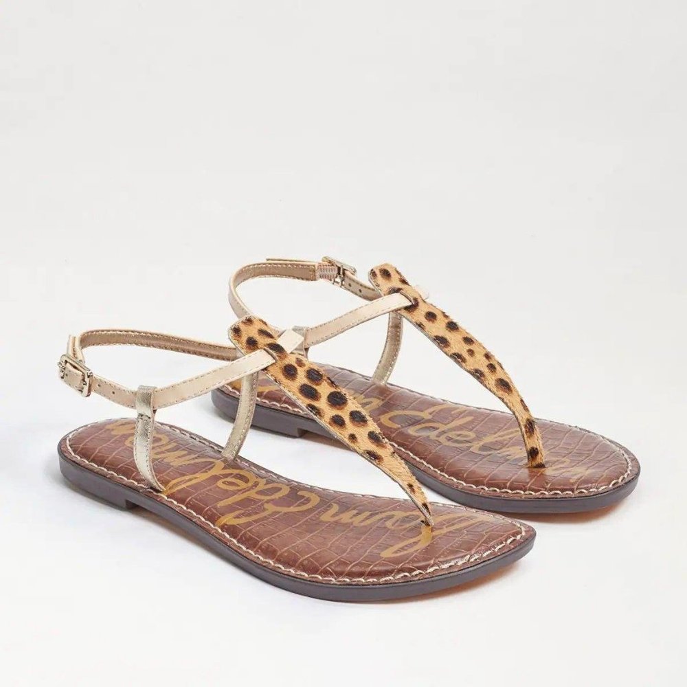 Sam Edelman Gigi Sandals Tan Multi Cheetah